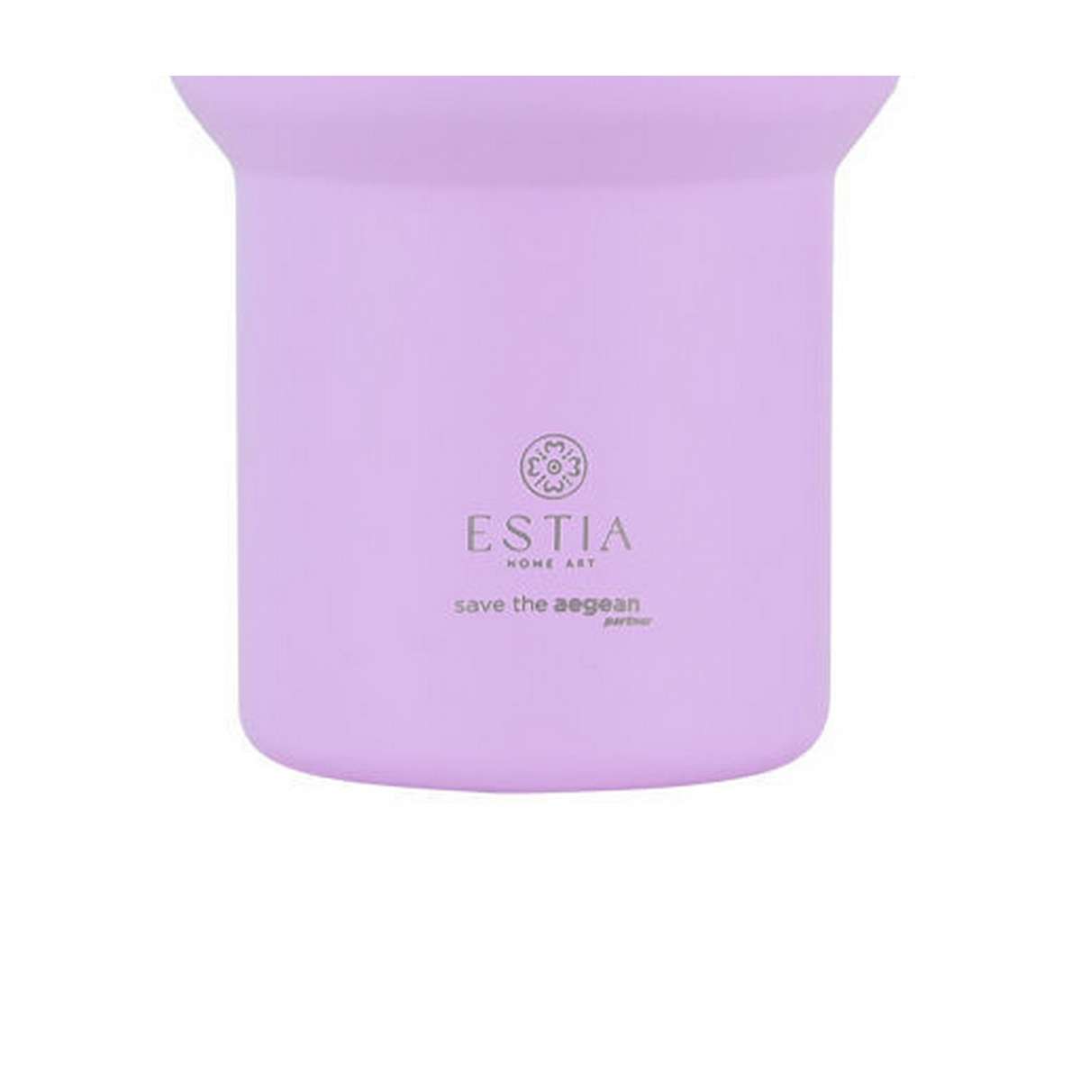 Estia Straw Tumbler XL Handled Tumbler Θερμός Ανοξείδωτο BPA Free 900ml Lavender Purple