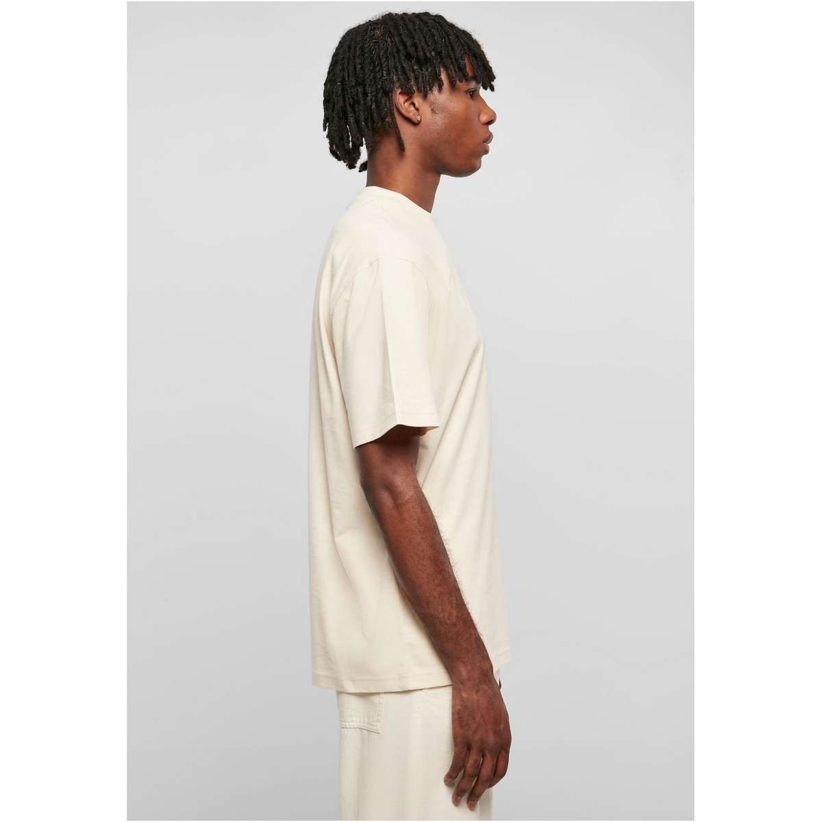 URBAN CLASSICS MEN’S REGULAR FIT COTTON TALL TEE TB006 WHITESAND