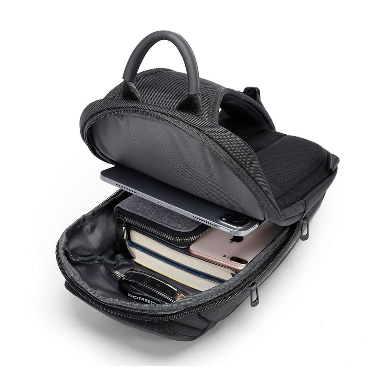 Τσαντάκι ώμου χιαστί crossbody Bange 7566 Μαύρο