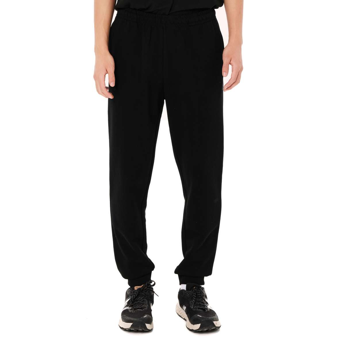 EMERSON MEN’S REGULAR FIT COTTON SWEAT PANTS 262.EM25.65 BLACK