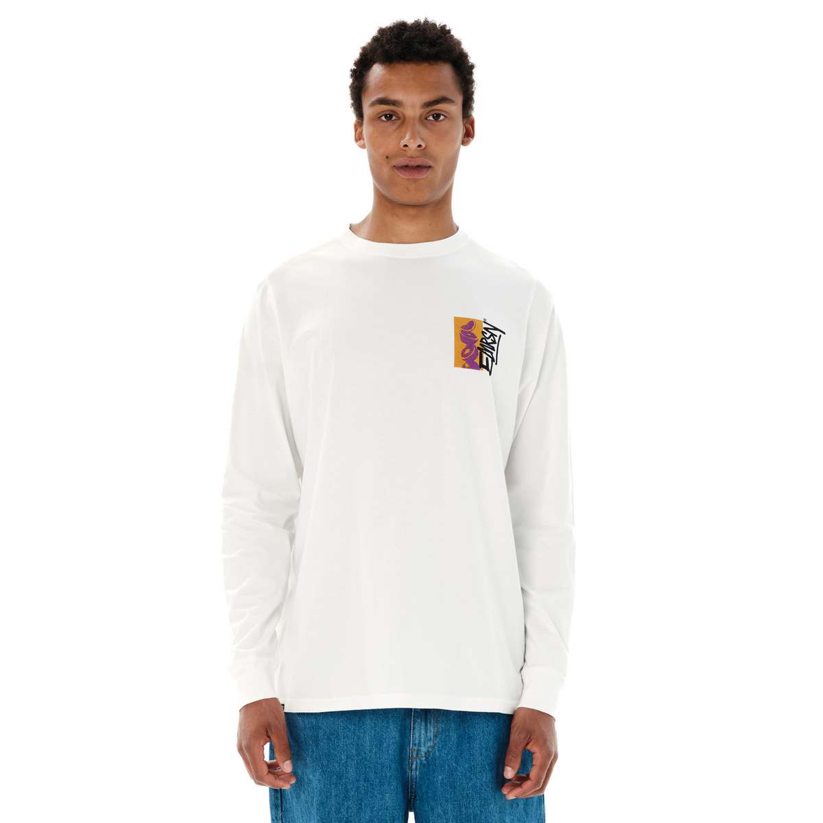EMERSON MEN’S REGULAR FIT COTTON LONG SLEEVE TEE OFF WHITE