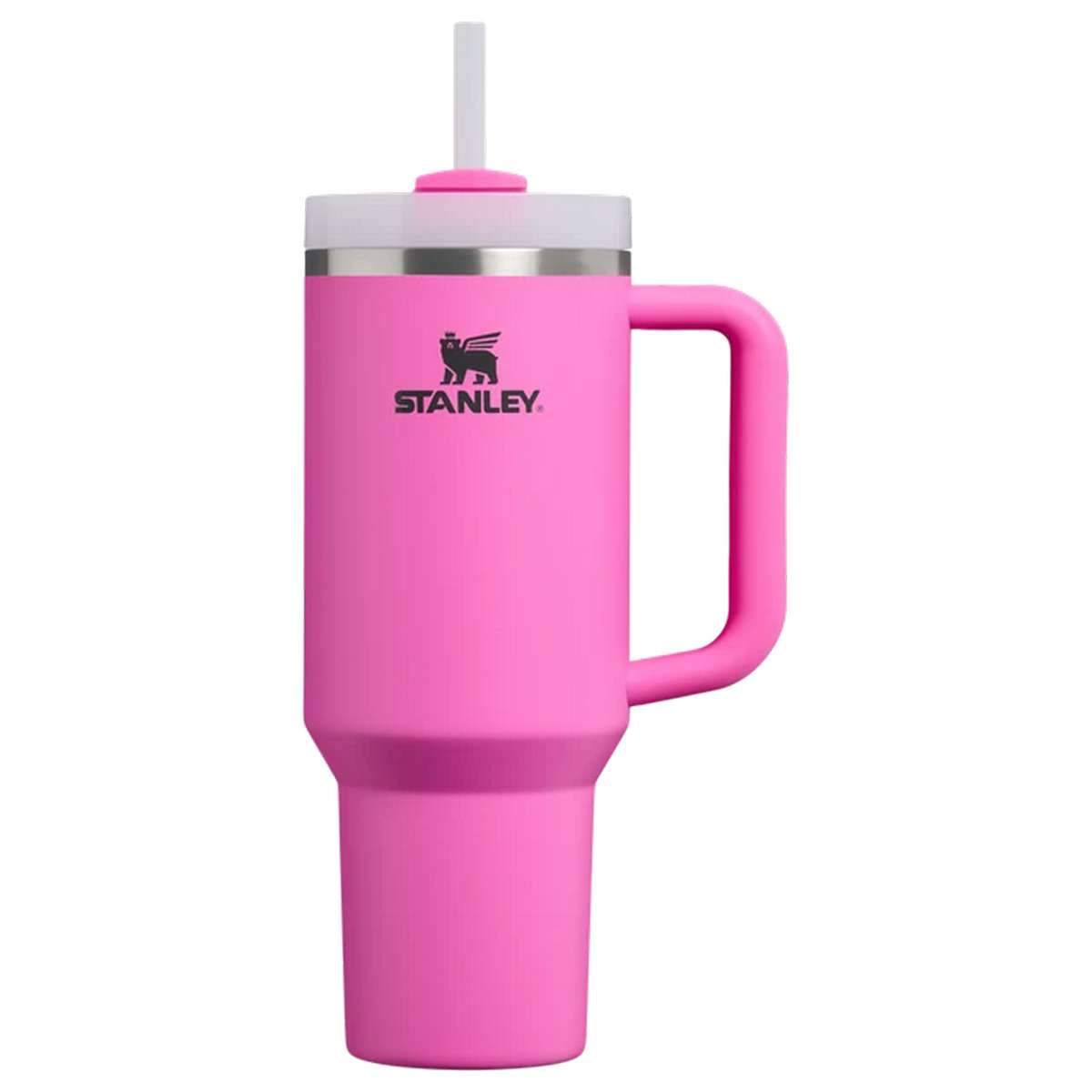 Stanley Quencher H2.0 FlowState Handled Tumbler Θερμός Ανοξείδωτο BPA Free 1.18lt Hot Pink