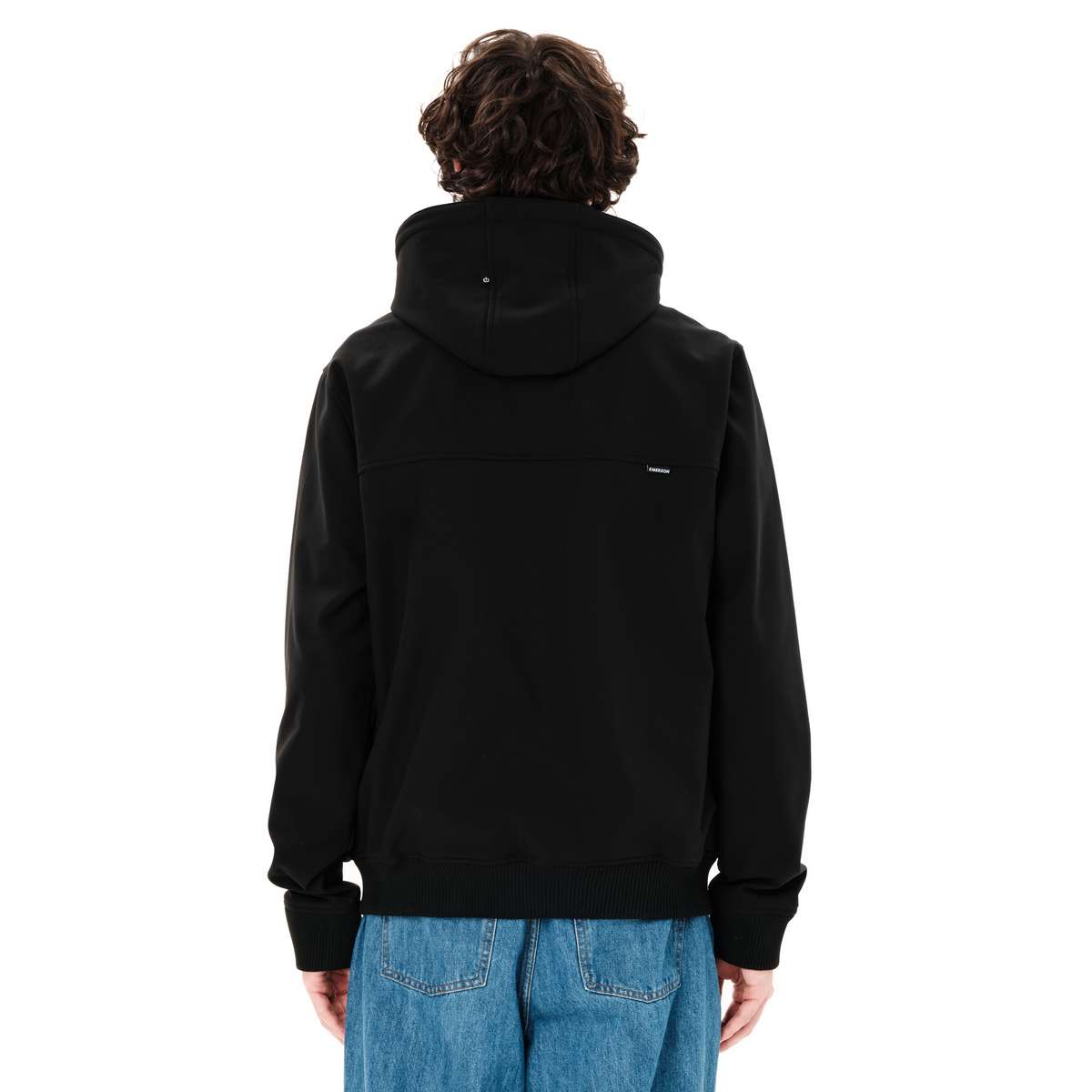 EMERSON MEN΄S BONDED BOMBER JACKET WITH DETACHABLE HOOD BLACK