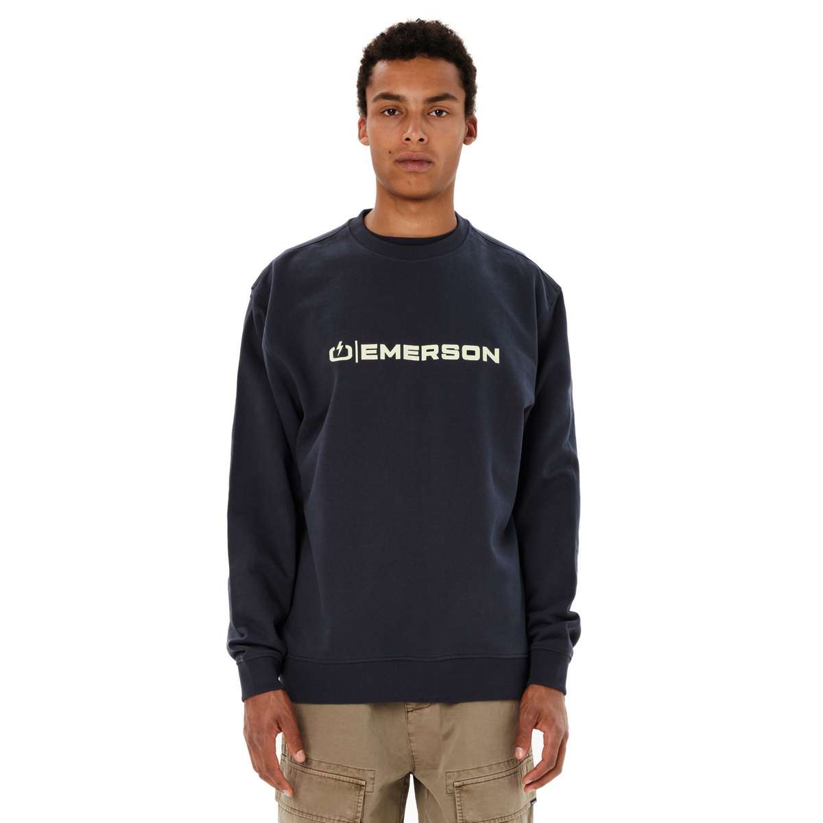 EMERSON MEN’S REGULAR FIT COTTON CLASSIC CREW NECK DUSKY BLUE