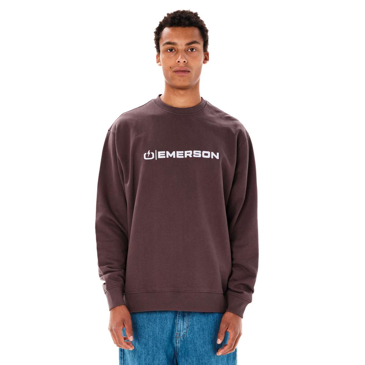 EMERSON MEN’S REGULAR FIT COTTON CLASSIC CREW NECK DUSTY PLUM