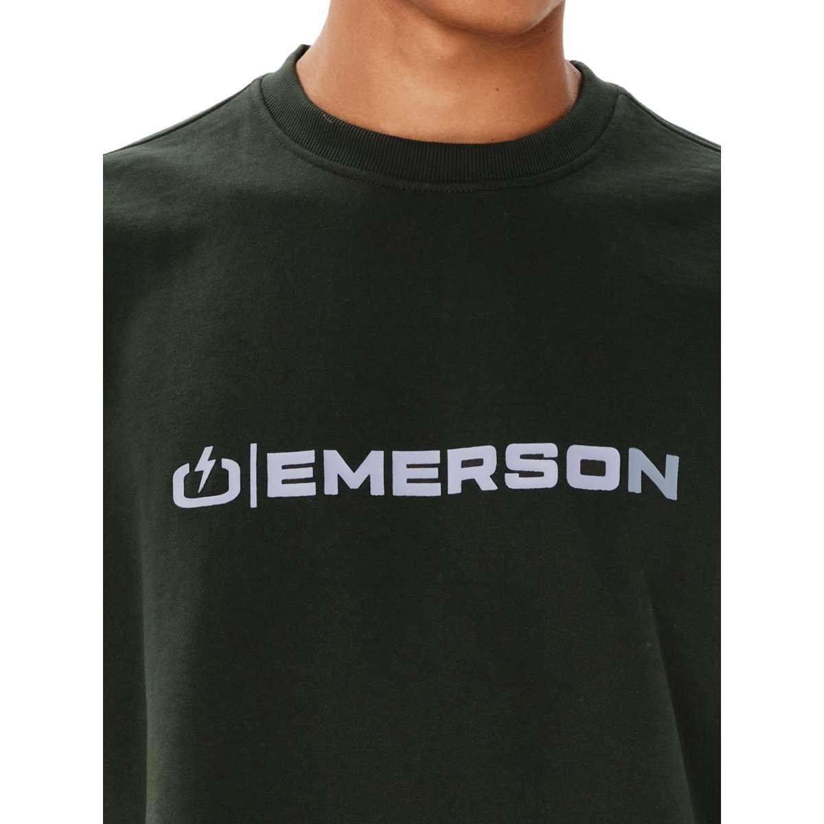 EMERSON MEN’S REGULAR FIT COTTON CLASSIC CREW NECK FOREST GREEN - Πράσινο - M