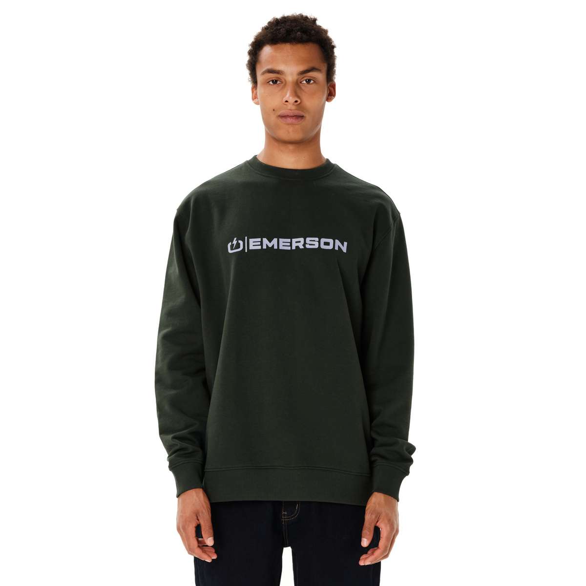 EMERSON MEN’S REGULAR FIT COTTON CLASSIC CREW NECK FOREST GREEN