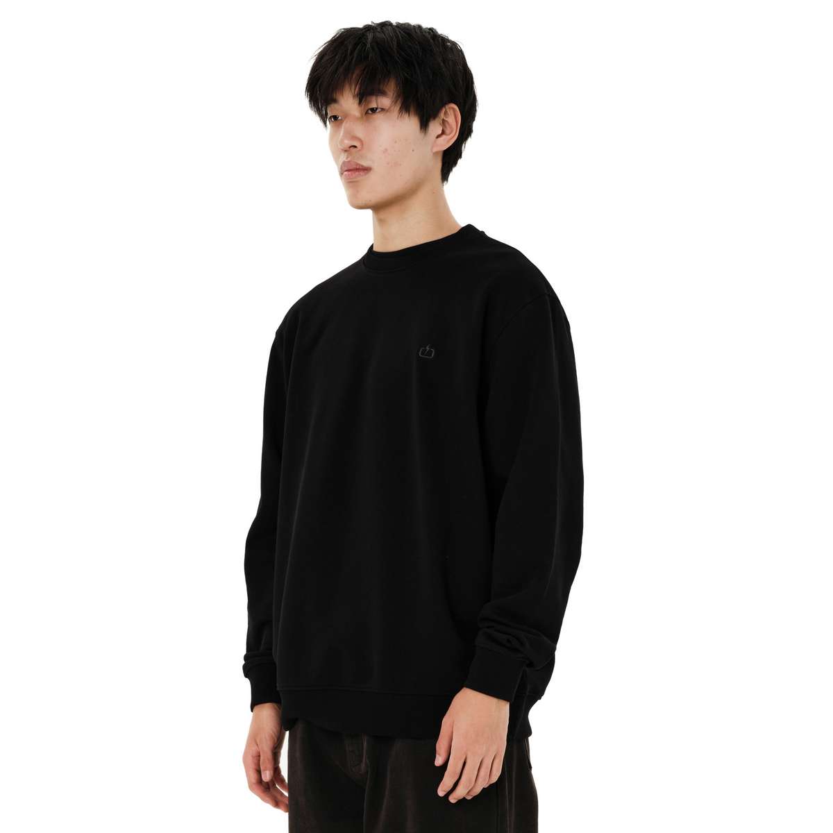 EMERSON MEN’S REGULAR FIT COTTON CLASSIC CREW NECK BLACK