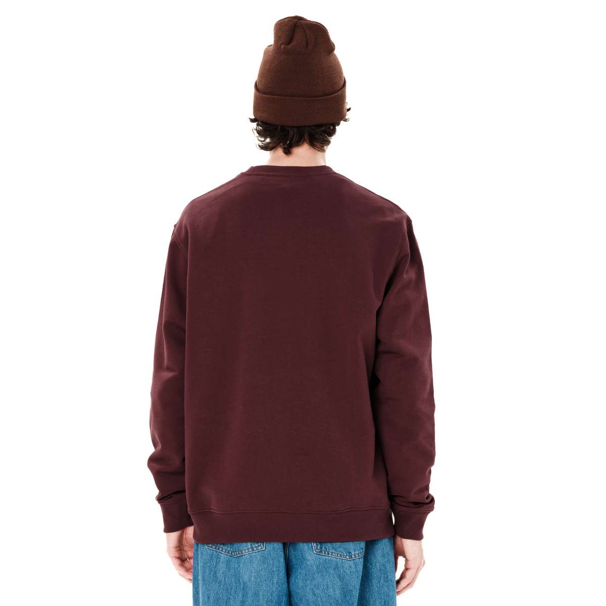 EMERSON MEN’S REGULAR FIT COTTON CLASSIC CREW NECK BURGUNDY - Μπορντό - L
