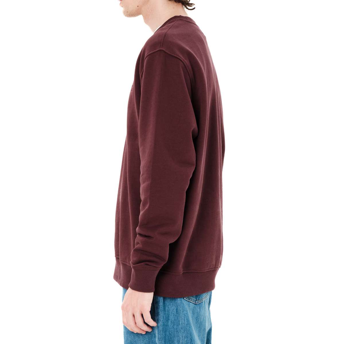 EMERSON MEN’S REGULAR FIT COTTON CLASSIC CREW NECK BURGUNDY - Μπορντό - L