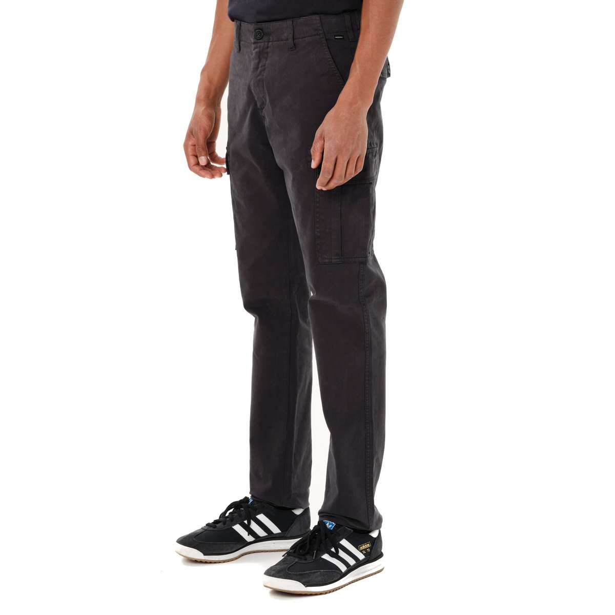 EMERSON MEN’S REGULAR FIT COTTON CARGO PANTS EBONY
