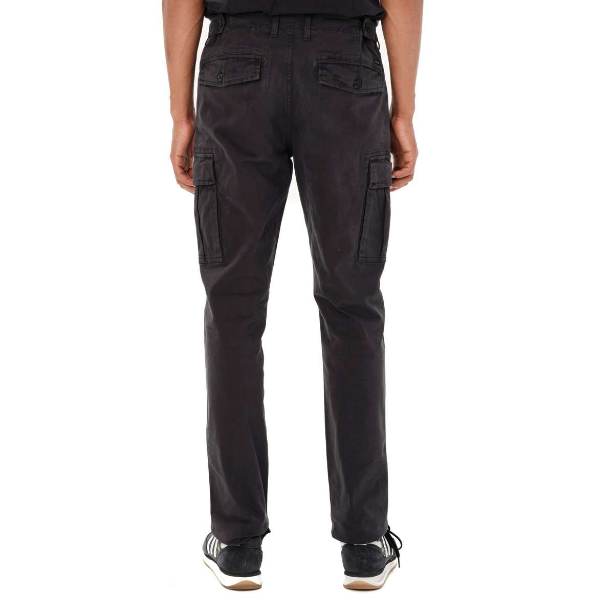 EMERSON MEN’S REGULAR FIT COTTON CARGO PANTS EBONY