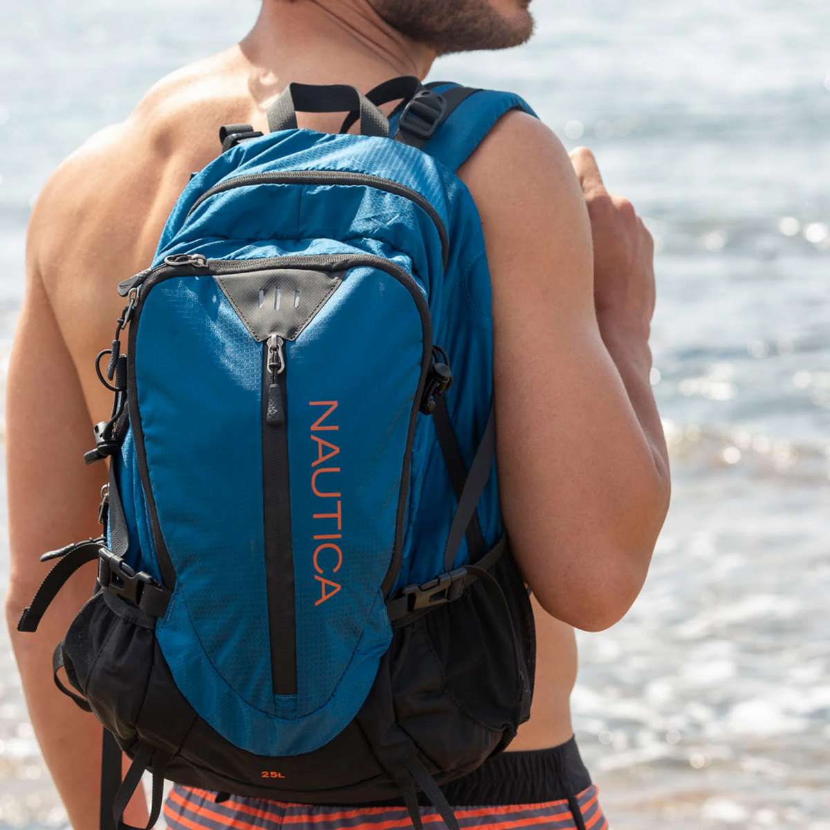 Nautica Ορειβατικό Σακίδιο 25lt Αδιάβροχο Μπλε Daypack