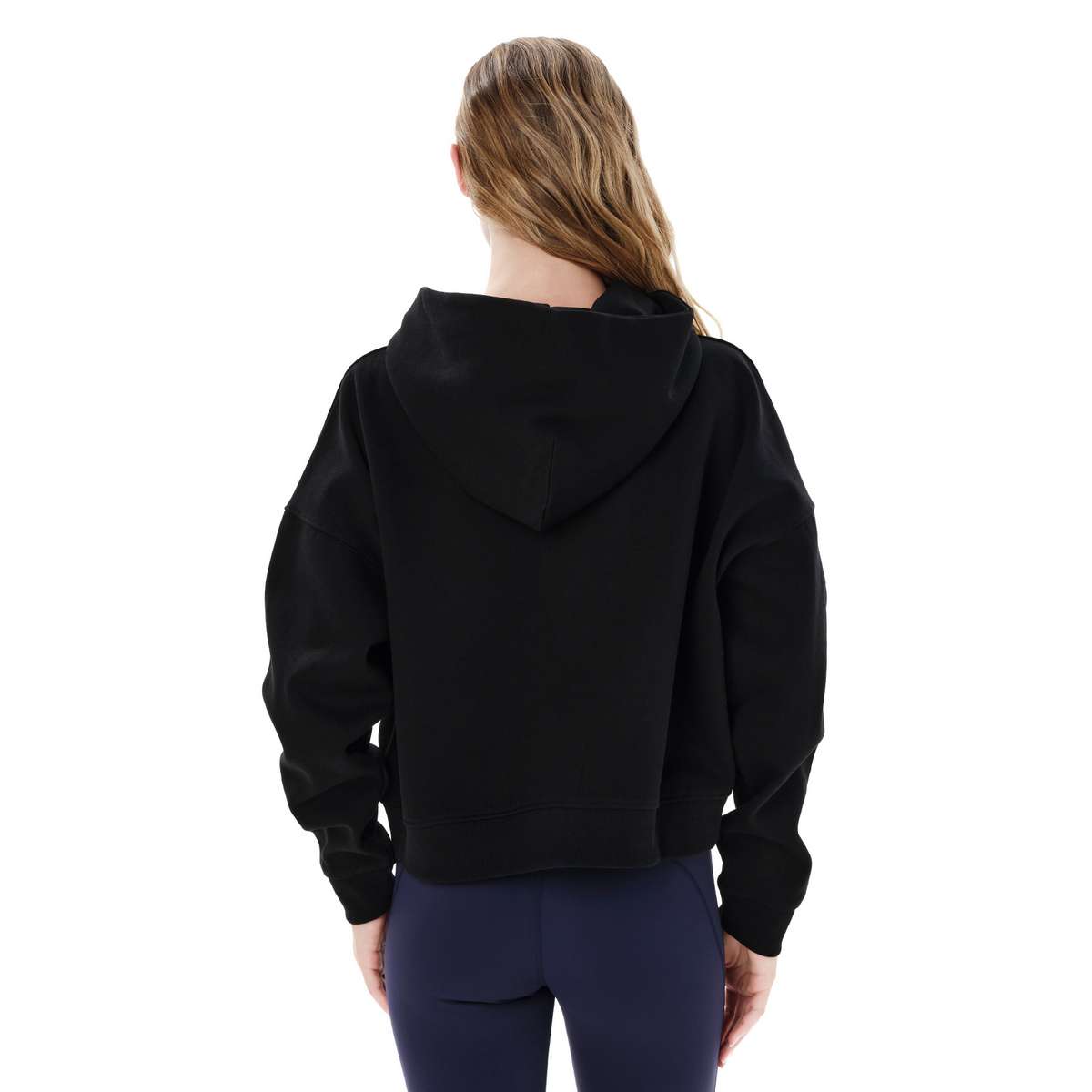 EMERSON ΓΥΝΑΙΚΕΙΟ CROP ΦΟΥΤΕΡ ΜΕ ΦΕΡΜΟΥΑΡ ΚΑΙ ΚΟΥΚΟΥΛΑ BLACK - Μαύρο - S
