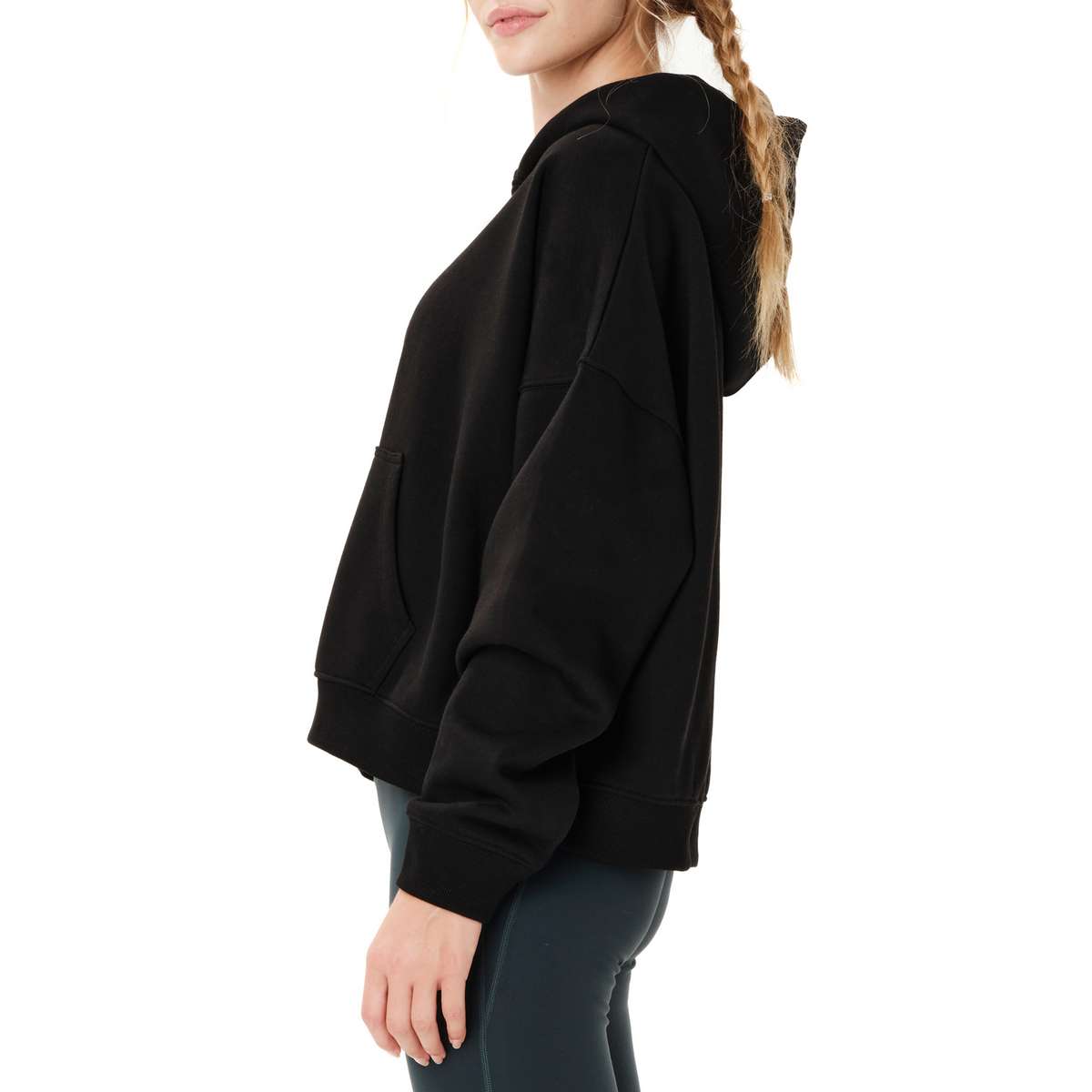 EMERSON CAT ΓΥΝΑΙΚΕΙΟ CROP ΦΟΥΤΕΡ ΜΕ ΚΟΥΚΟΥΛΑ BLACK