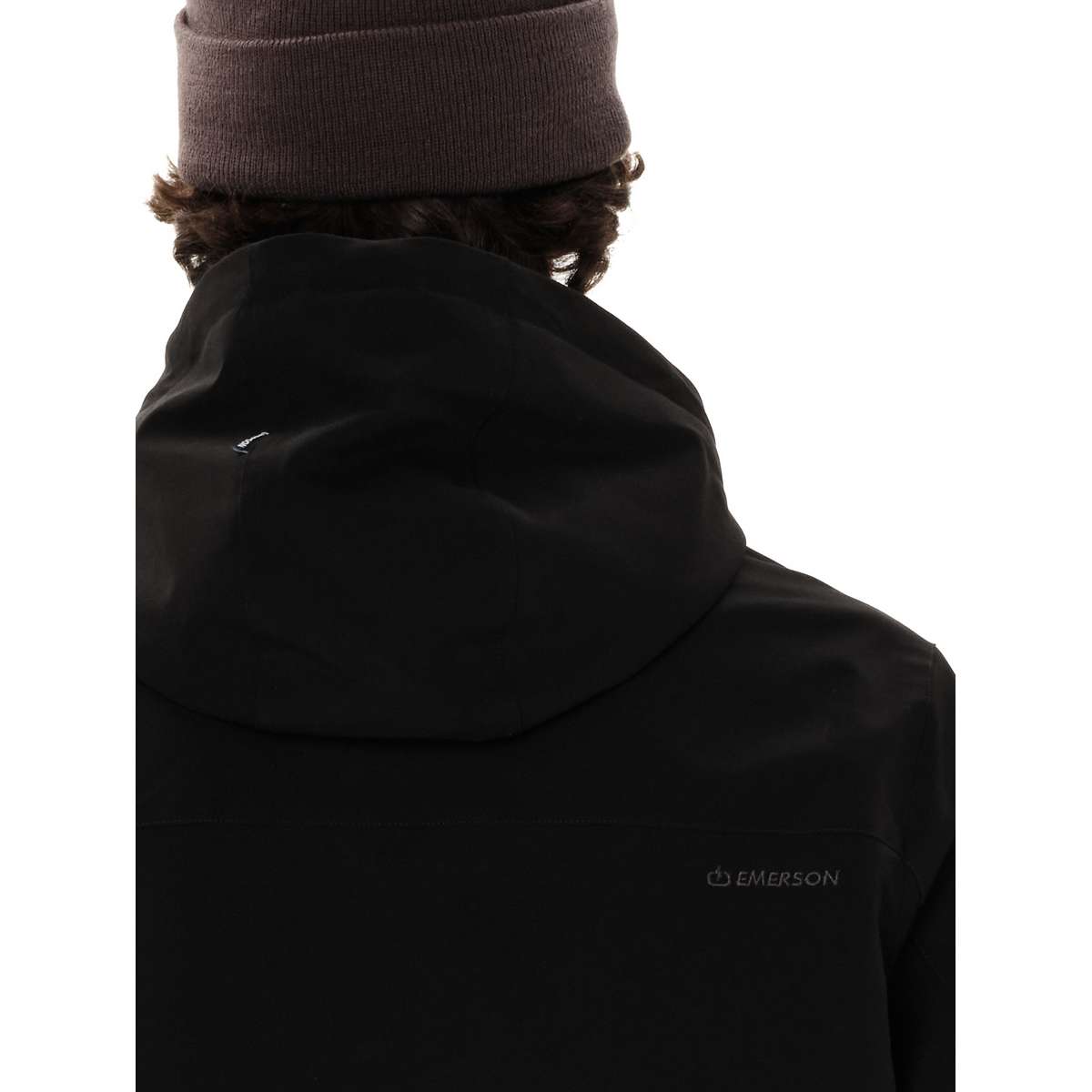 EMERSON MEN΄S JACKET WITH DETACHABLE HOOD REGULAR FIT BLACK