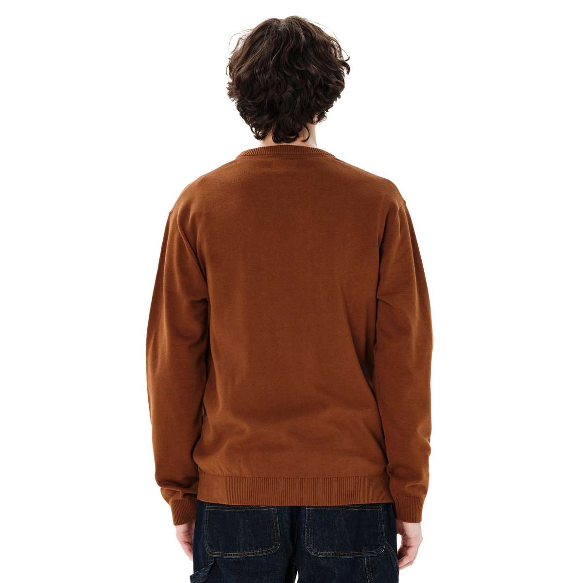 EMERSON MEN’S REGULAR FIT COTTON KNIT SWEATER CAMEL
