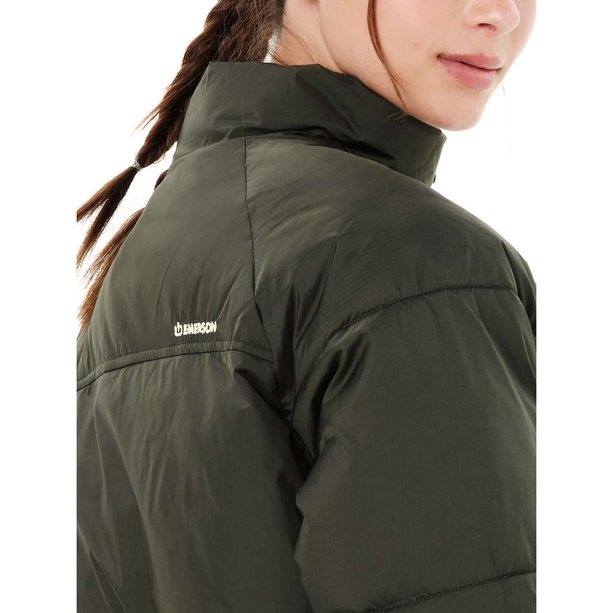 EMERSON WOMEN’S HOODED PUFFER JACKET PINE OLIVE