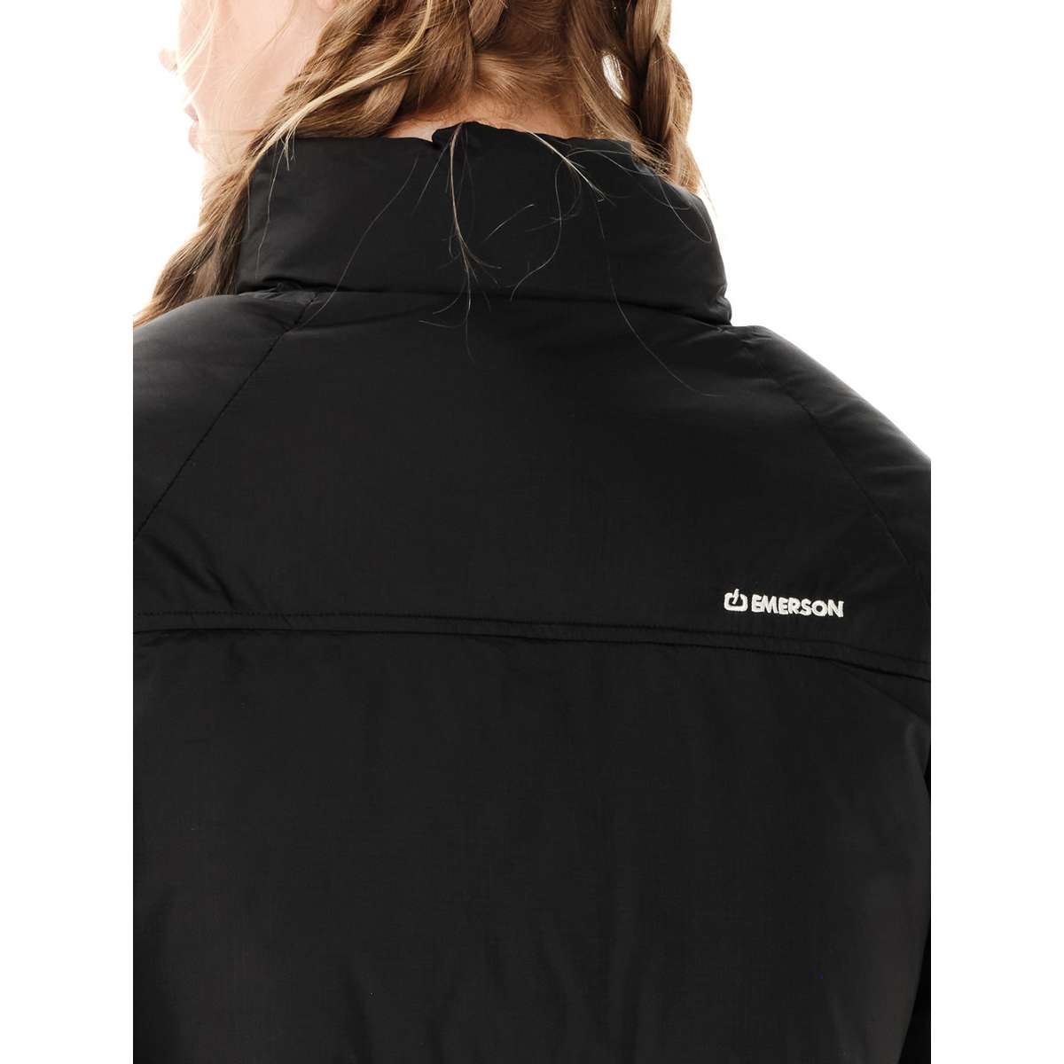EMERSON WOMEN’S HOODED PUFFER JACKET BLACK
