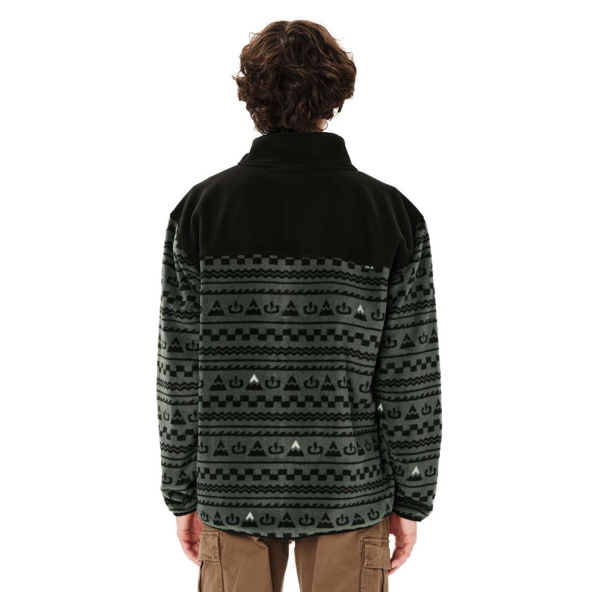EMERSON MEN’S FULL ZIP FLEECE PR630 FOREST GREEN/BLACK