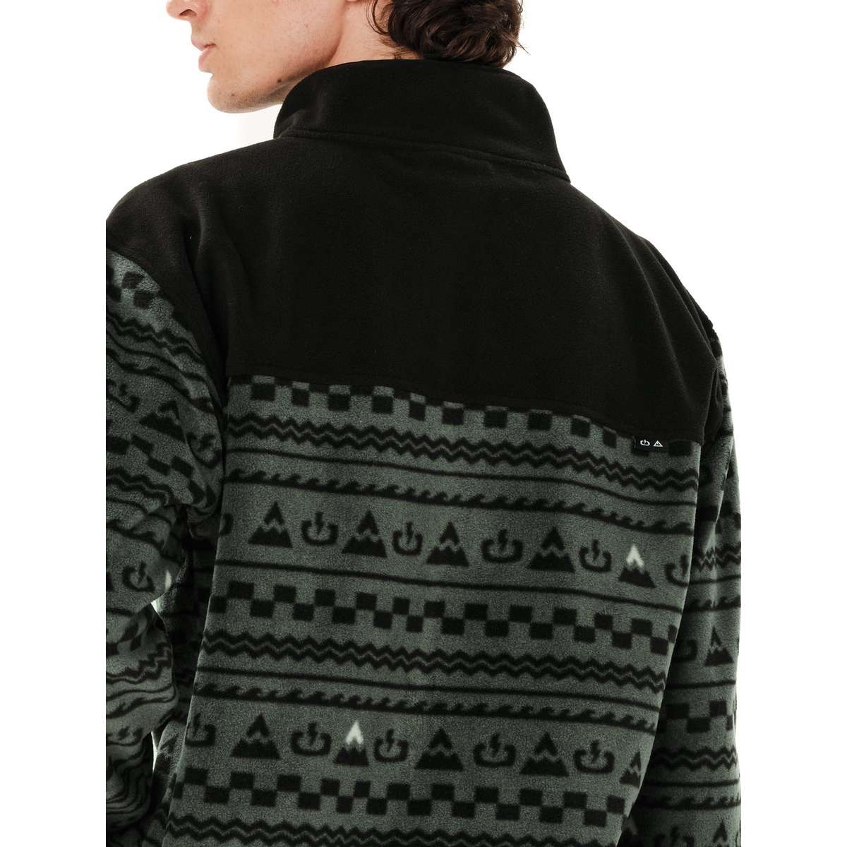 EMERSON MEN’S FULL ZIP FLEECE PR630 FOREST GREEN/BLACK