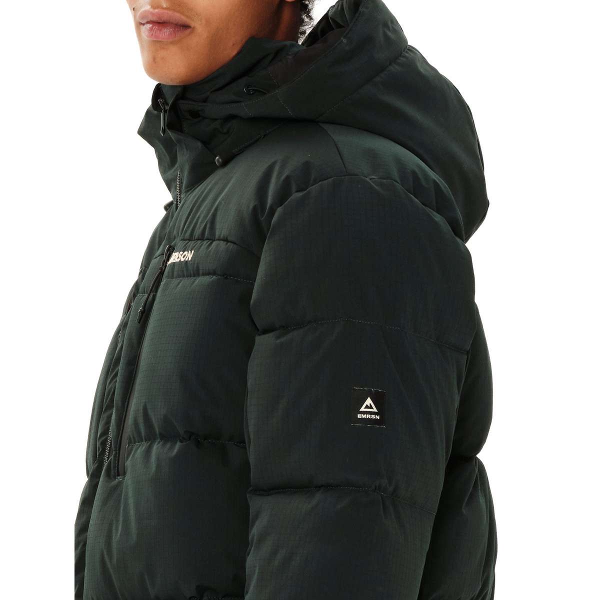 EMERSON MEN΄S PUFFER JACKET WITH DETACHABLE HOOD POLYESTER FOREST