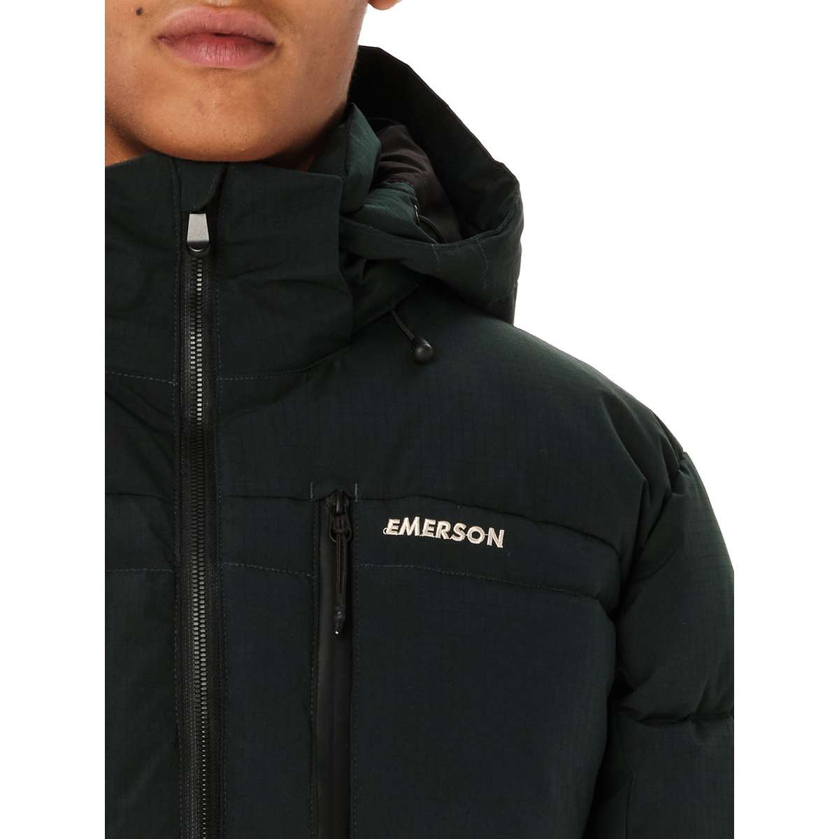 EMERSON MEN΄S PUFFER JACKET WITH DETACHABLE HOOD POLYESTER FOREST