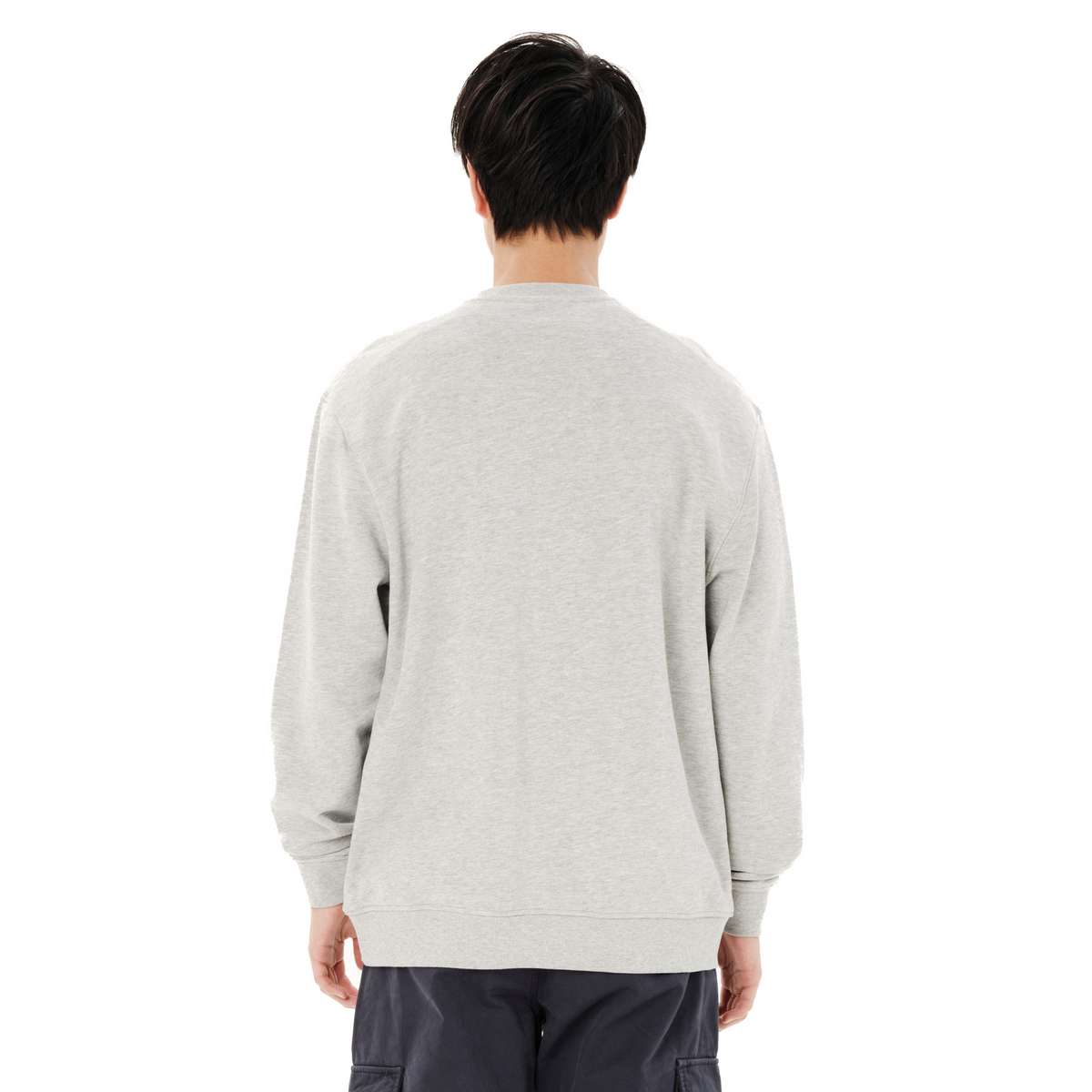 EMERSON MEN’S CLASSIC CREW NECK SWEATSHIRT REGULAR FIT COTTON GREY - Γκρι - XL