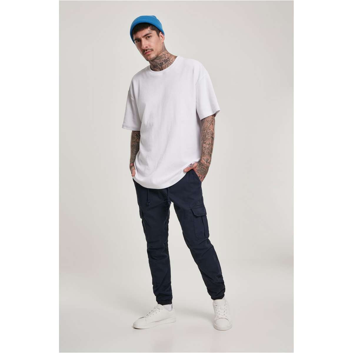 URBAN CLASSICS CARGO JOGGING PANTS TB1268 NAVY - Μπλε - M