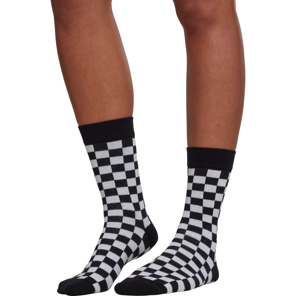 CHECKER SOCKS 2-PACK TB2162 BLACK / WHITE - Μαύρο / Άσπρο - 39-42