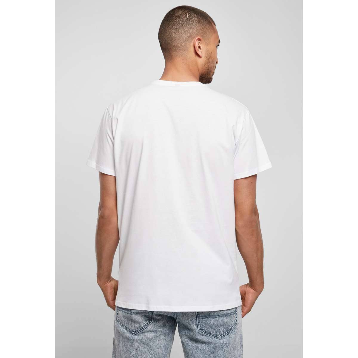 MERCHCODE MEN’S REGULAR FIT COTTON MARVEL LOGO CHARACTER TEE MC591 WHITE