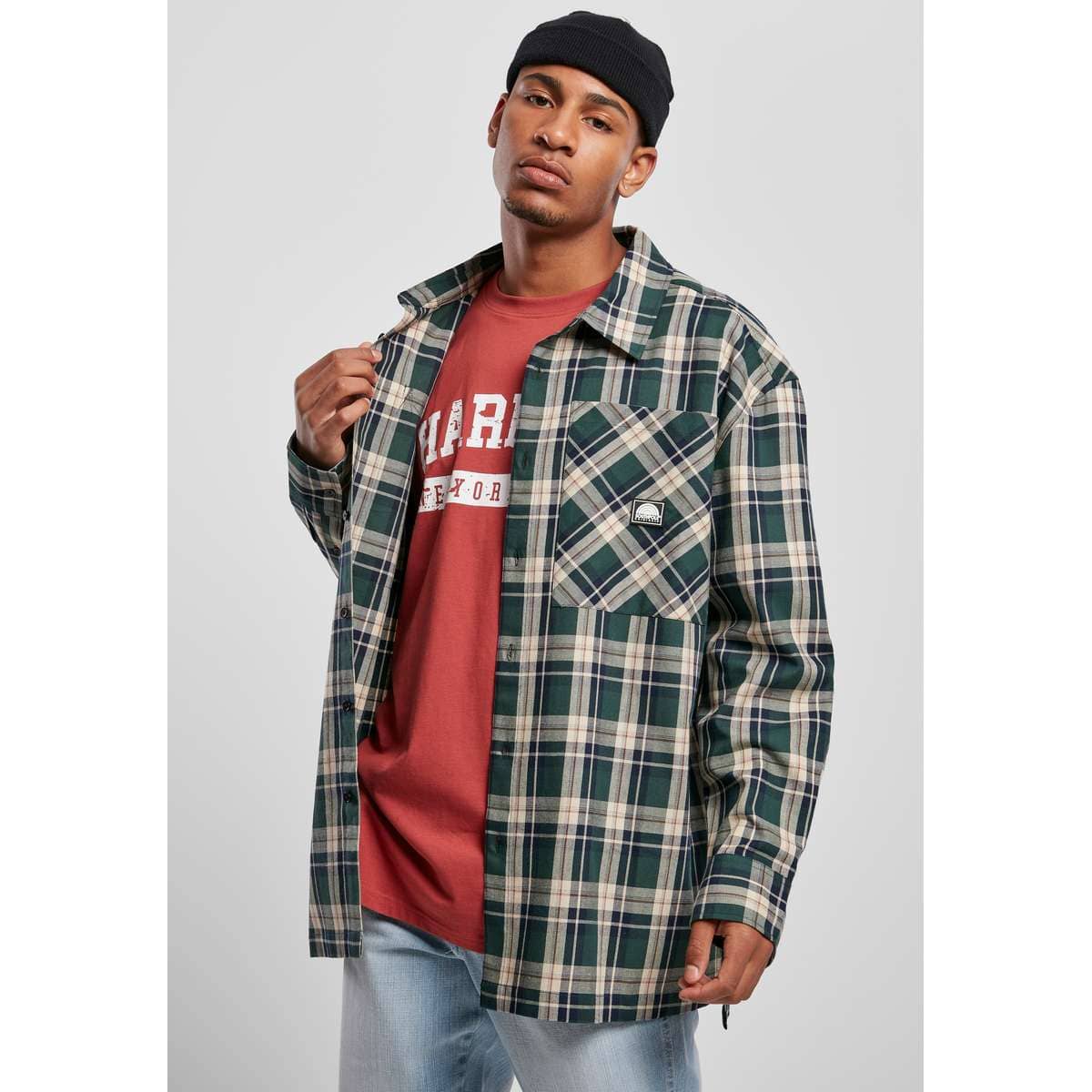 SOUTHPOLE CHECK FLANNEL SHIRT SP029 GREEN