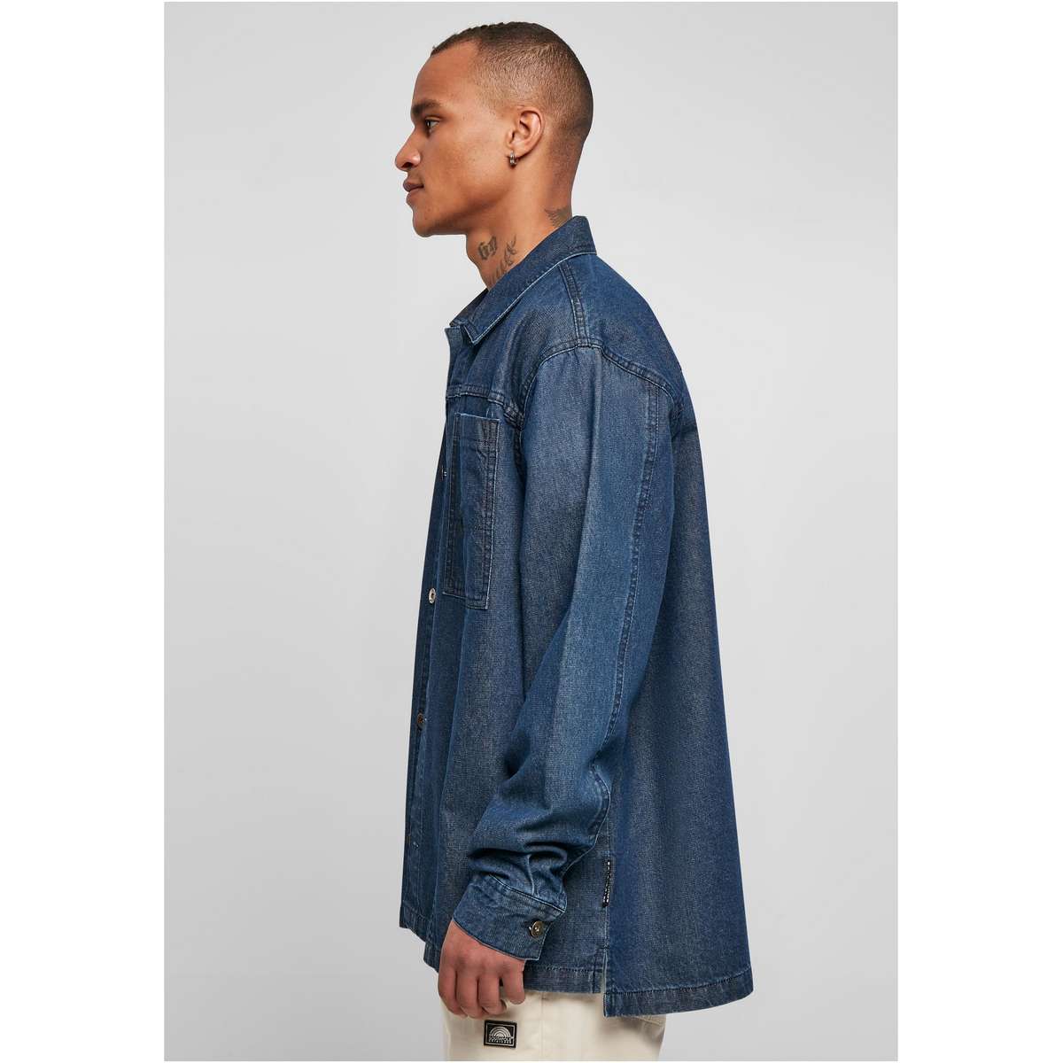 SOUTHPOLE MEN΄S OVERSIZE FIT COTTON DENIM SHIRT SP197 DARKBLUE WASHED
