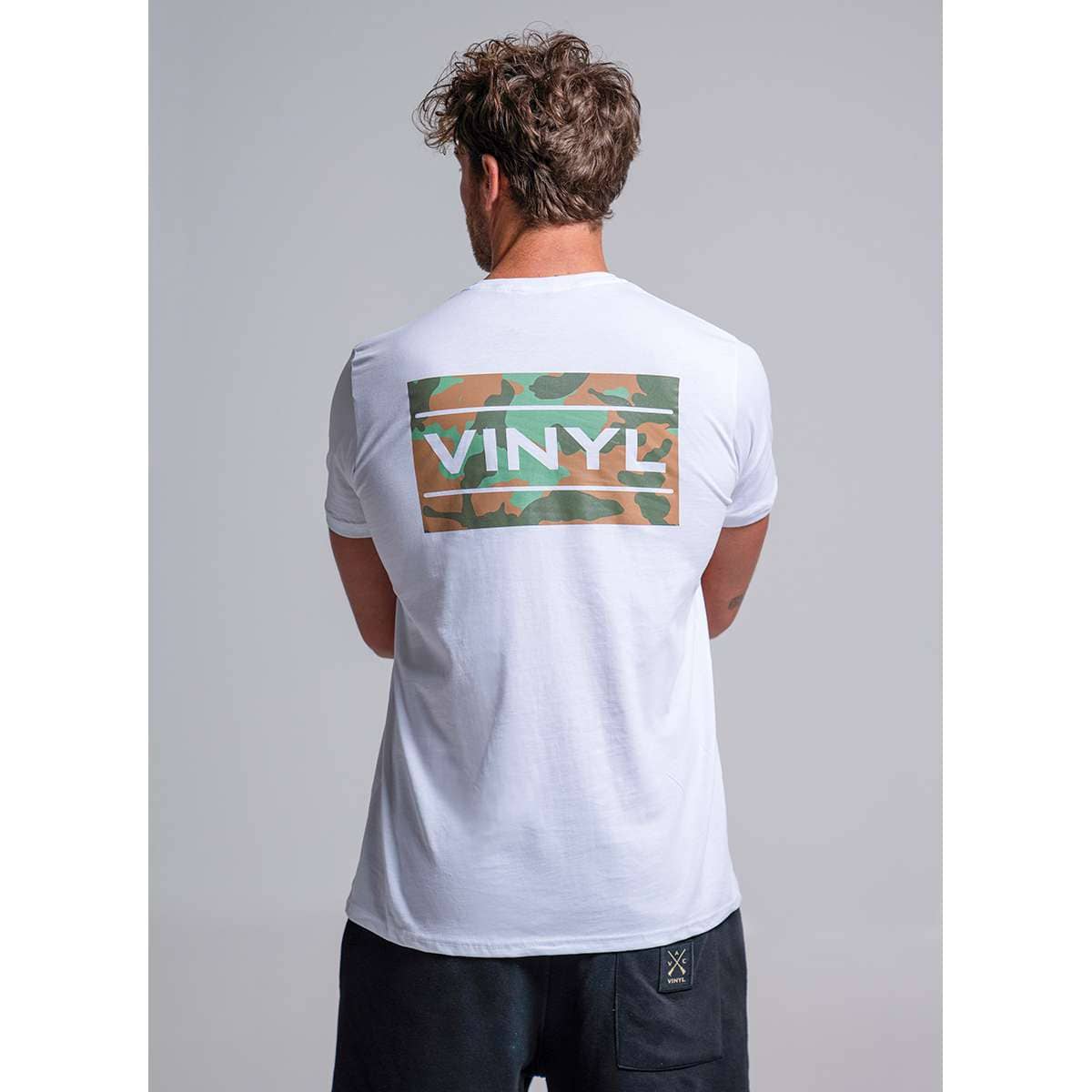 VINYL ART CLOTHING ARMY LOGO T-SHIRT 92524-02 WHITE