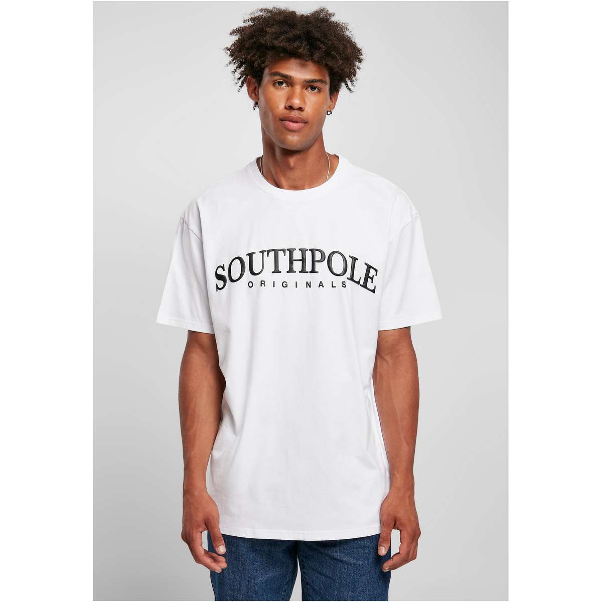 SOUTHPOLE MEN’S OVERSIZE FIT COTTON PUFFER PRINT TEE SP155 WHITE