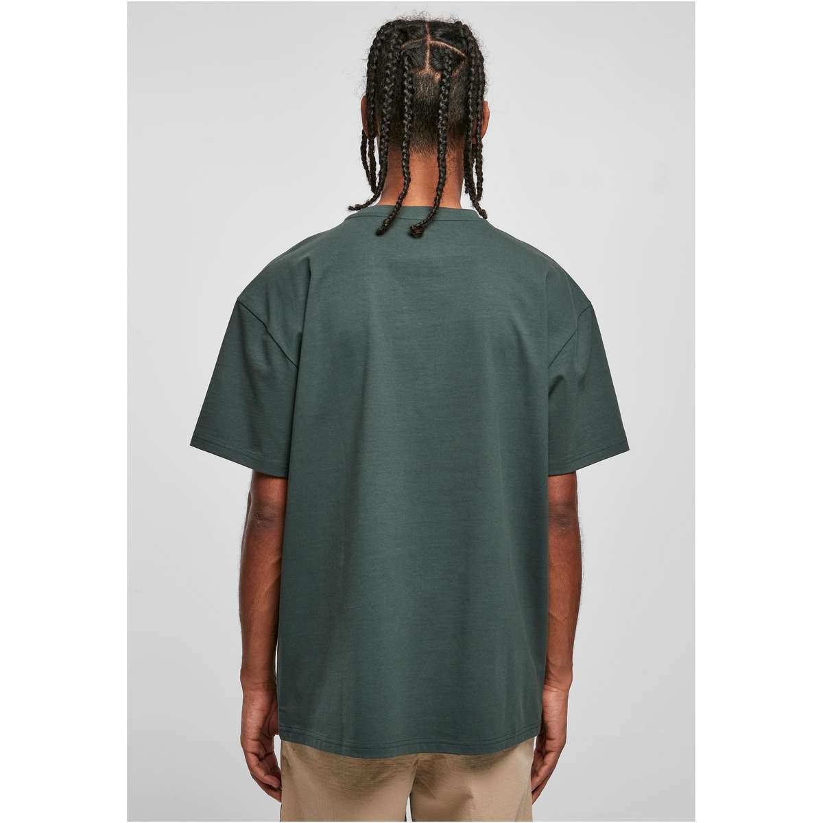 URBAN CLASSICS MEN΄S HEAVY OVERSIZE FIT COTTON TEE TB1778 BOTTLEGREEN