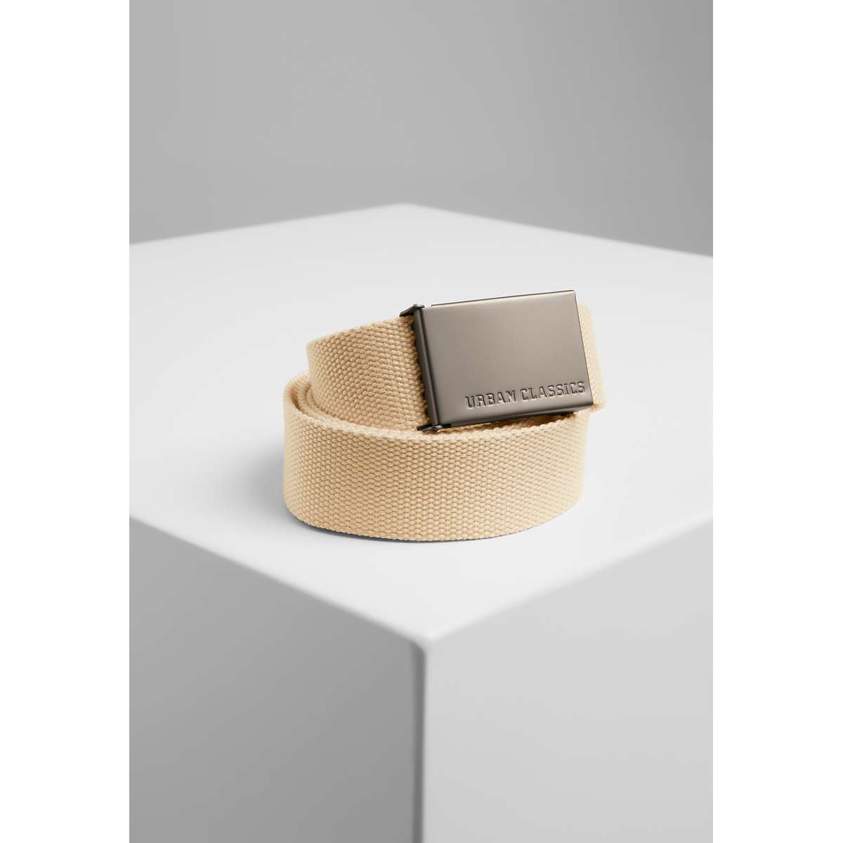 URBAN CLASSICS UNISEX CANVAS BELTS TB305 BEIGE
