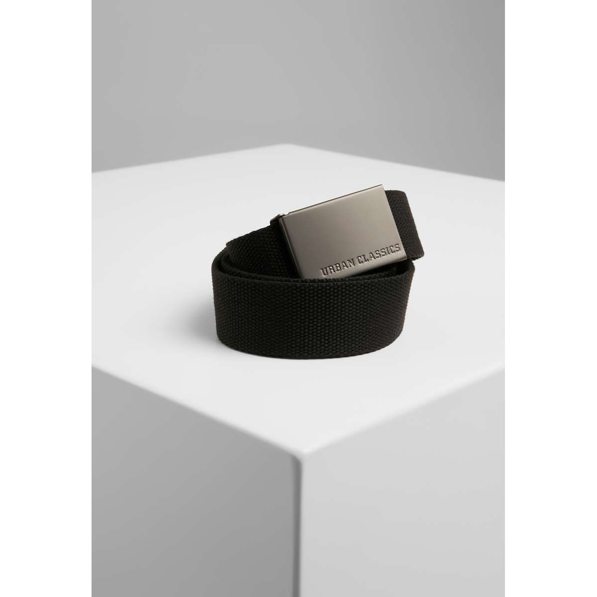 URBAN CLASSICS UNISEX CANVAS BELTS TB305 BLACK