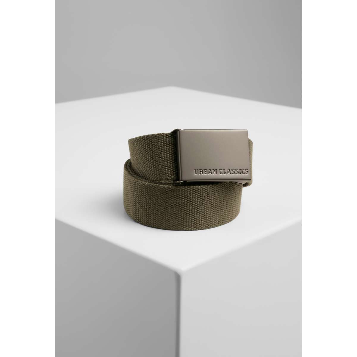 URBAN CLASSICS UNISEX CANVAS BELTS TB305 OLIVE