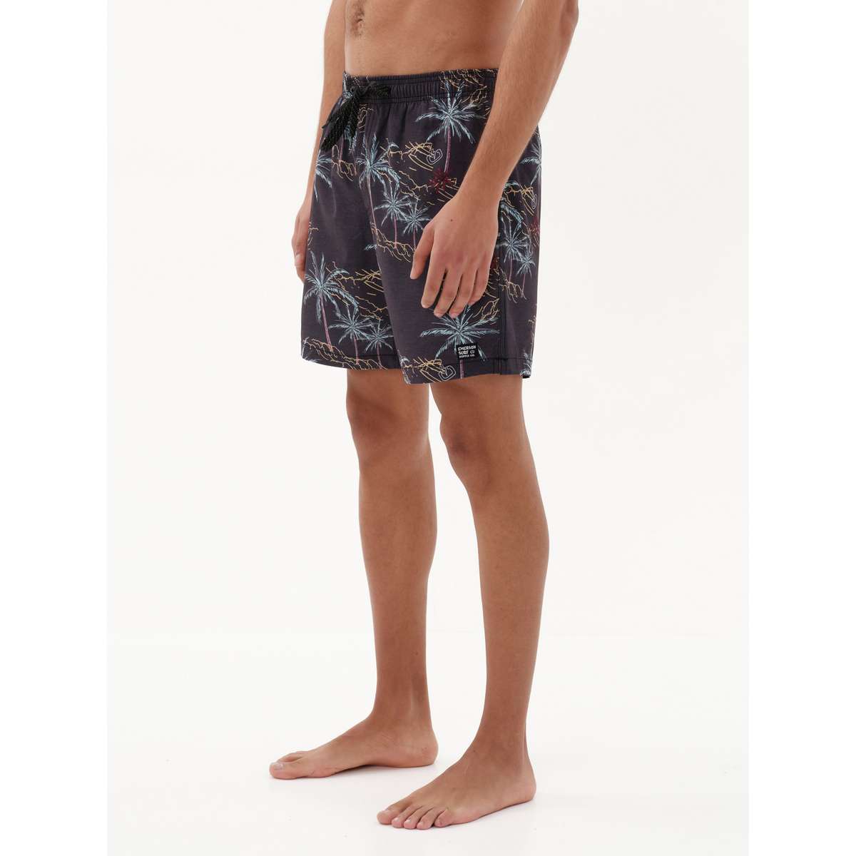 EMERSON MEN’S REGULAR FIT POLYESTER ΕΜΠΡΙΜΕ ΜΑΓΙΟ VOLLEY 43cm 231.EM504.31 PR351 OFF BLACK