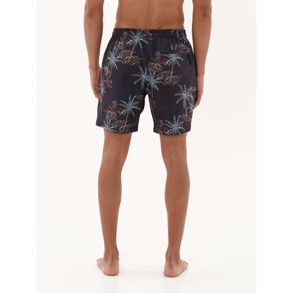 EMERSON MEN’S REGULAR FIT POLYESTER ΕΜΠΡΙΜΕ ΜΑΓΙΟ VOLLEY 43cm 231.EM504.31 PR351 OFF BLACK