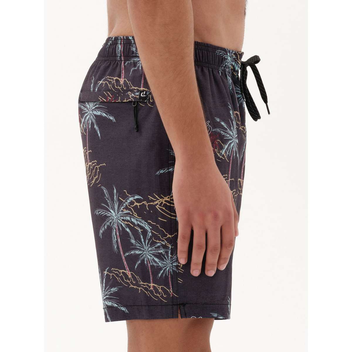 EMERSON MEN’S REGULAR FIT POLYESTER ΕΜΠΡΙΜΕ ΜΑΓΙΟ VOLLEY 43cm 231.EM504.31 PR351 OFF BLACK