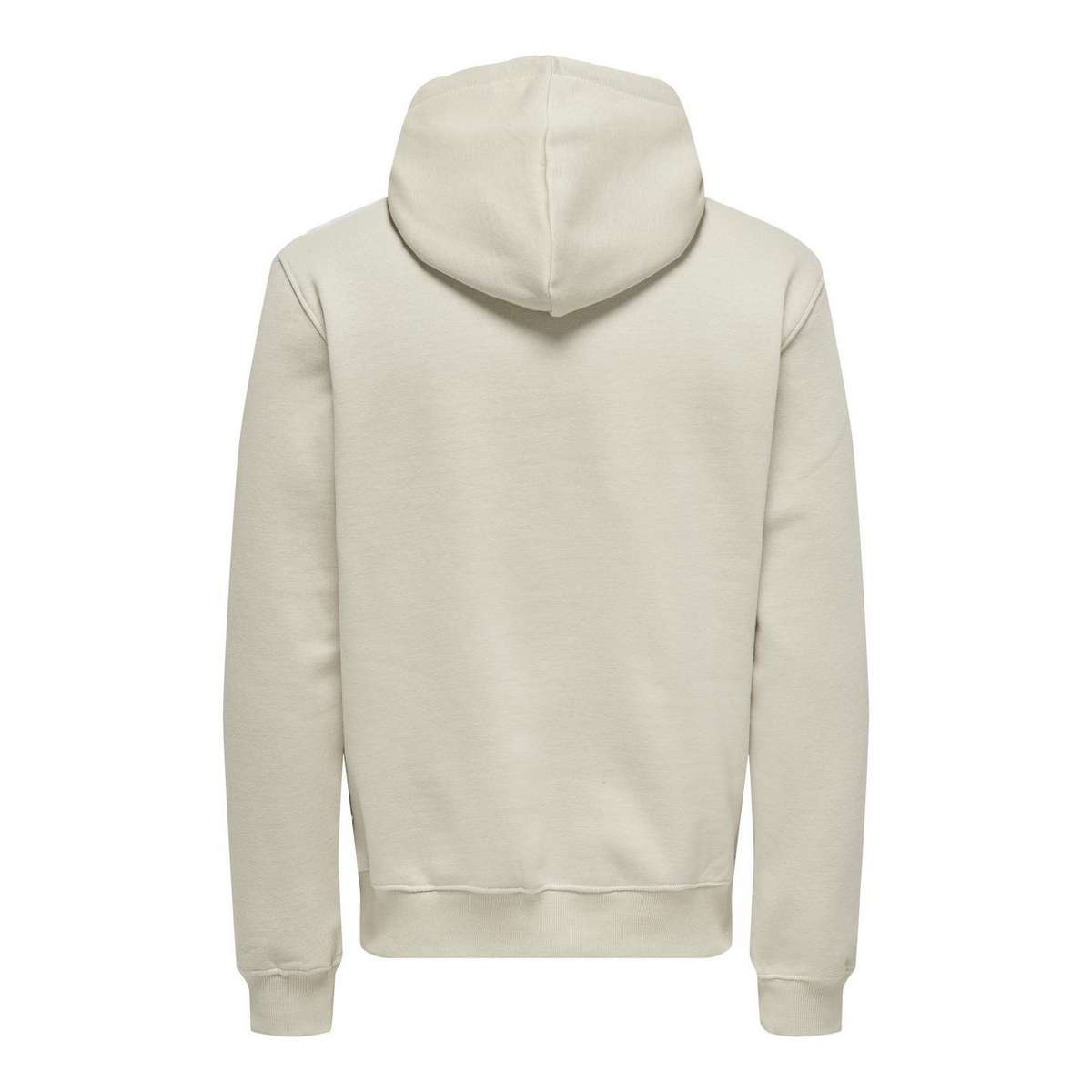 ONLY & SONS CURATED MEN΄S REGULAR FIT COTTON HOODIE SWEAT 22030921 SILVER LINING / LIGHT GREY