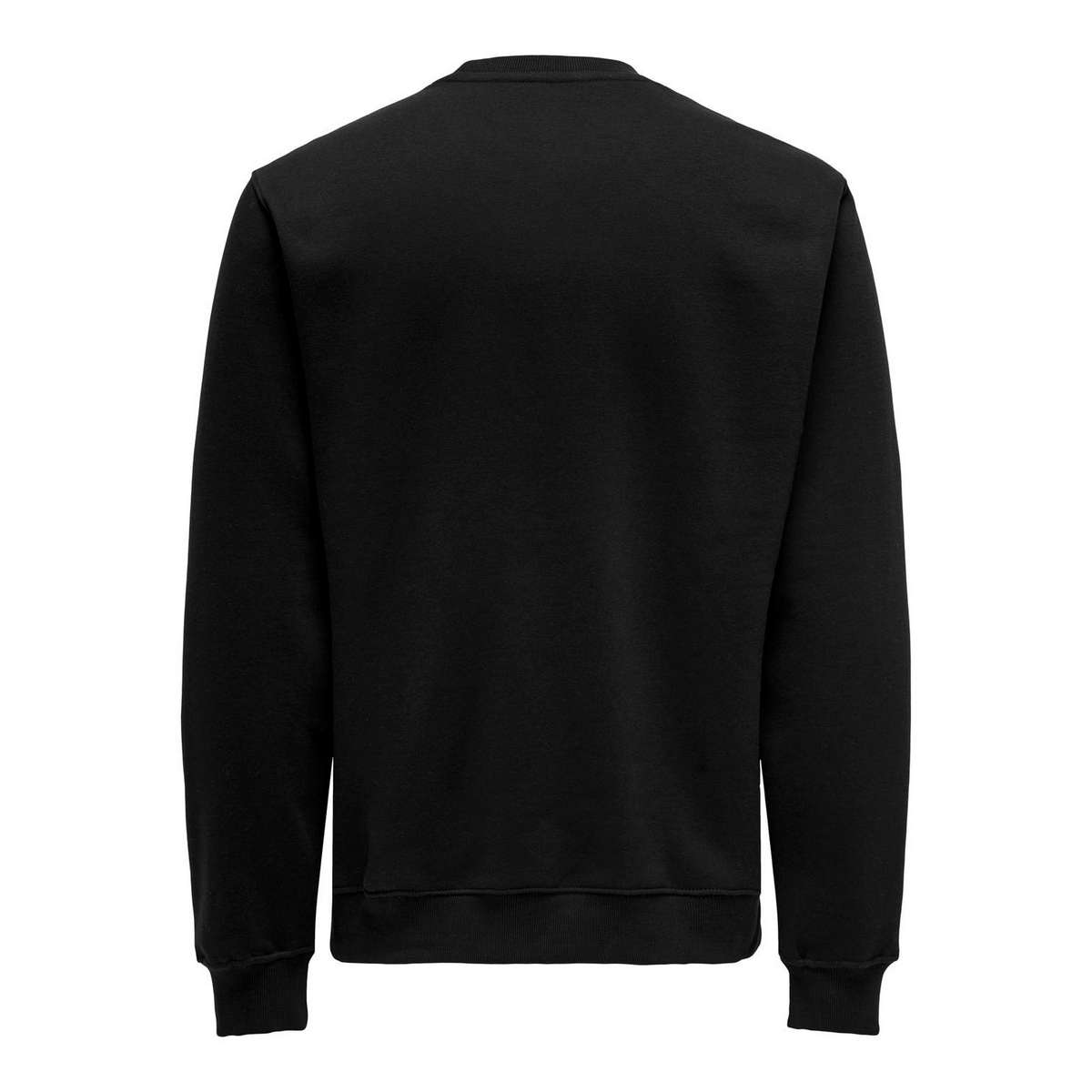 ONLY & SONS MEN΄S REGULAR FIT COTTON AUTHENTIC CREW NECK SWEAT 22030923 BLACK