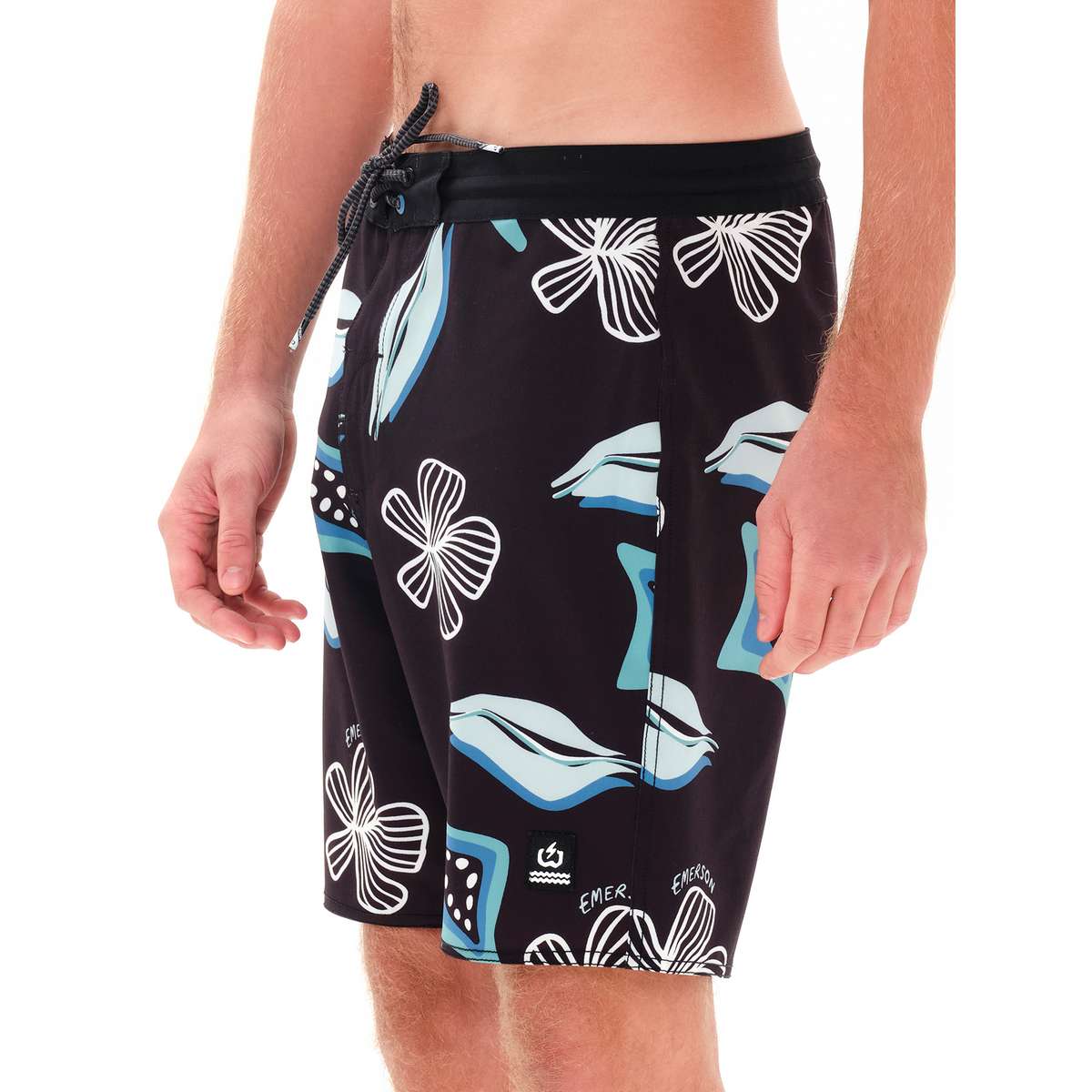 EMERSON MEN΄S REGULAR FIT POLYESTER BOARDSHORTS 49cm BLACK