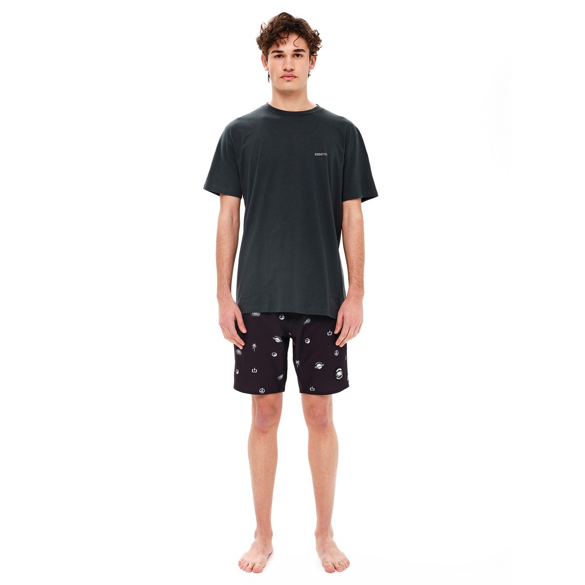 EMERSON MEN΄S REGULAR FIT T-SHIRT ΄΄LIFE IS A BEACH ENJOY THE WAVES΄΄