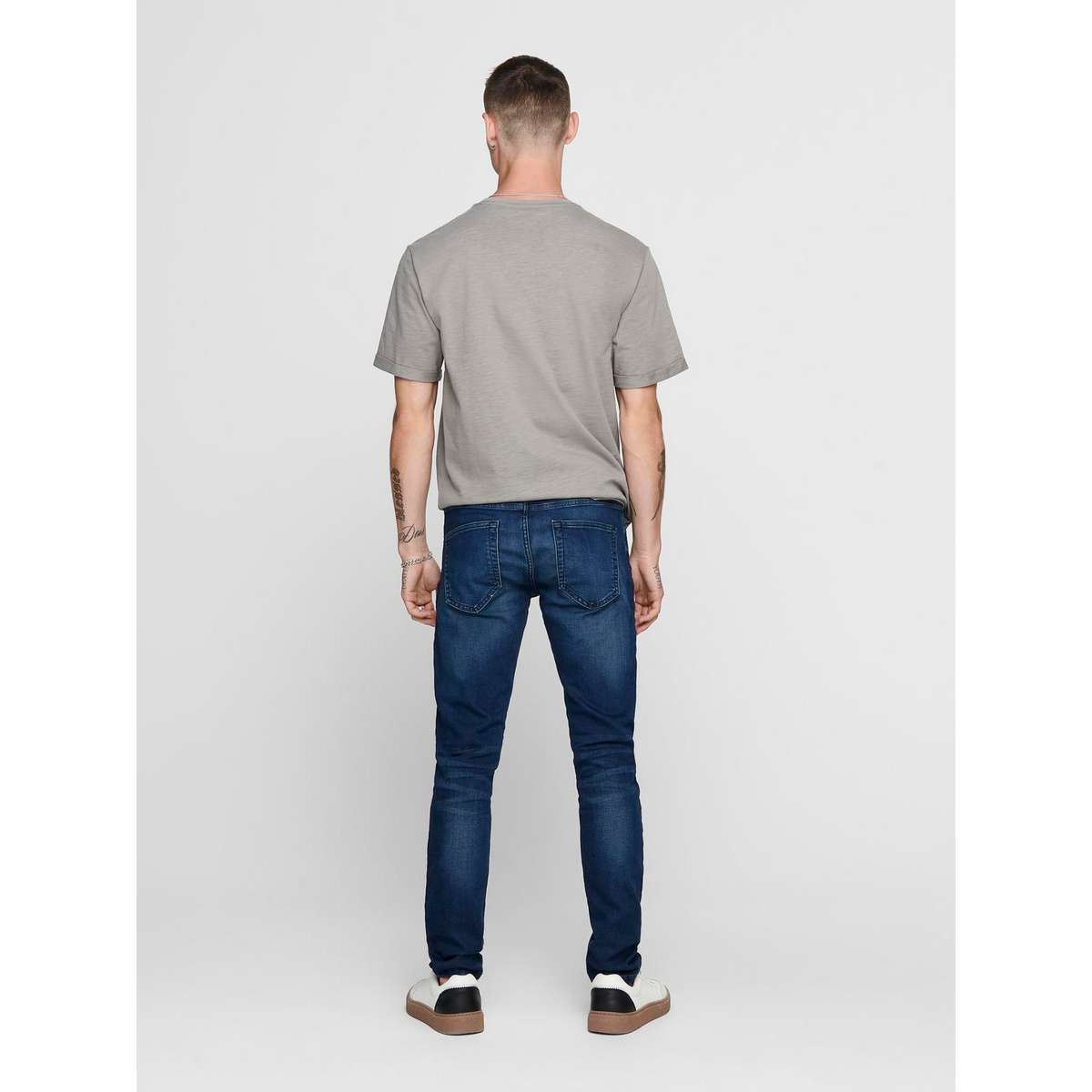 ONLY & SONS MEN΄S SLIM FIT COTTON JEANS 22010431 BLUE - Μπλε - W33 L34