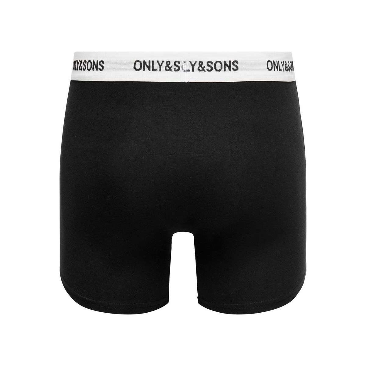 ONLY & SONS MEN΄S REGULAR FIT COTTON BOXER 3PACK BLACK / WHITE - Μαύρο / Λευκό - XXL