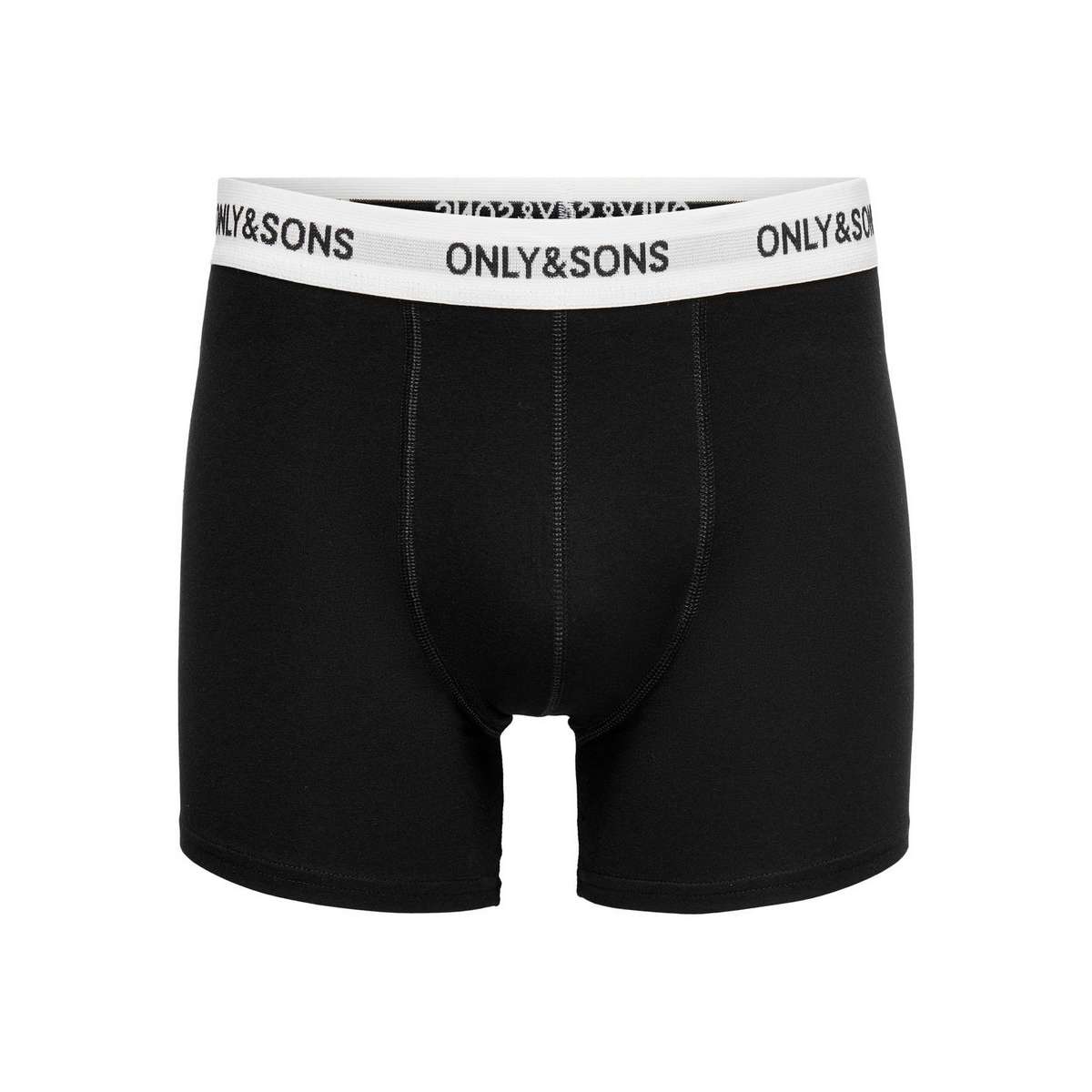 ONLY & SONS MEN΄S REGULAR FIT COTTON BOXER 3PACK BLACK / WHITE - Μαύρο / Λευκό - XXL
