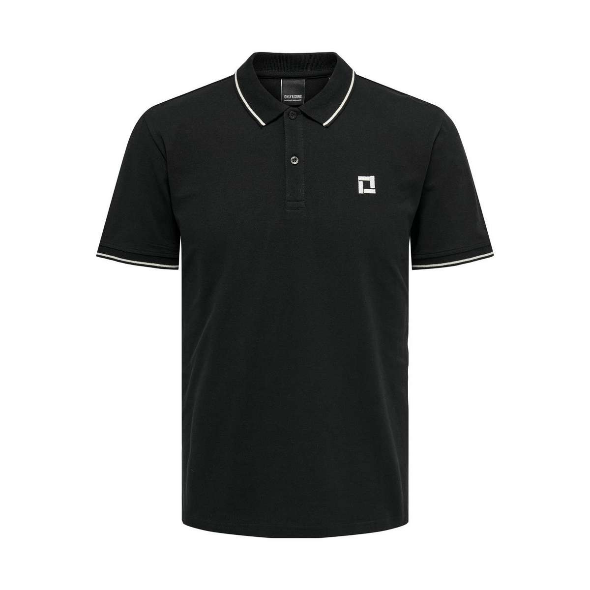 ONLY & SONS MEN΄S REGULAR FIT COTTON POLO-SHIRT 22024827 BLACK